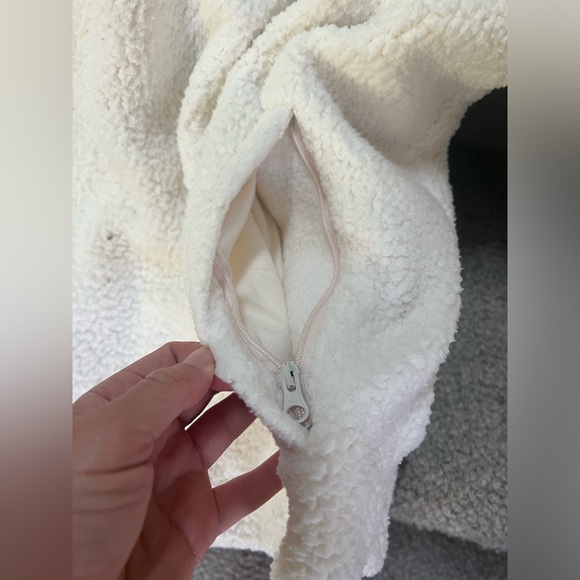 alo | oversized Sherpa shacket jacket | Cream XS - Picture 2 of 4